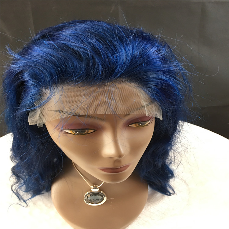 Glam blue full lace wig with body wave,quality and affordable A9